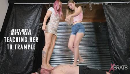 Jenny & Winter - Teaching her to TRAMPLE - HD 1080p MP4