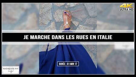 Je marche dans les rues en Italie 4K