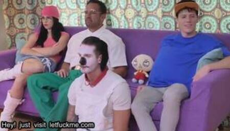 cumshot alex coal kinky stepfamily halloween party