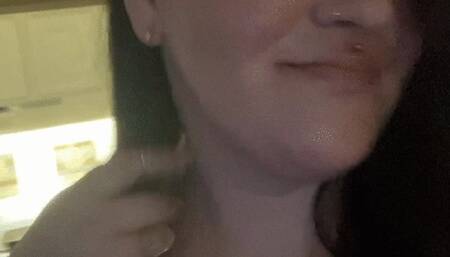 Sexy Feet ebony bbw silk lingerie gives masturbation instruction