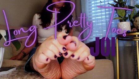 Long Pretty Toes JOI