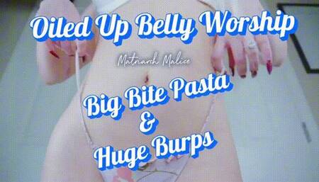 Belly Worship And Pasta Bloating DUO