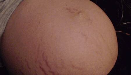 M - HUGE Belly Moving Pregnant with Twins