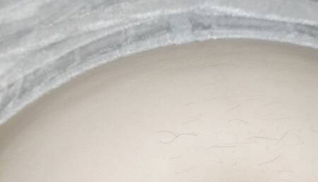 Nasty belly button hair I am getting rid of you one by one