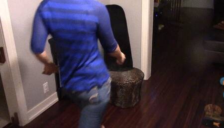 I will kick you if you dont cum