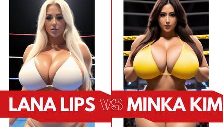 Big tit female pro wrestling: Minka takes on Lana Lips for the championship HD