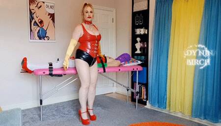 Lady Nina Birch - Satin Feminized Cum Toy