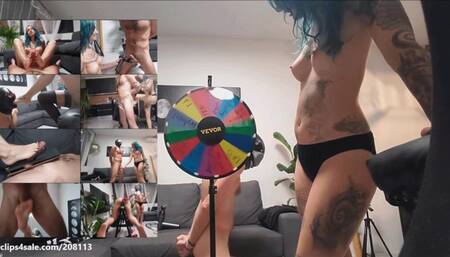 LILLI BAYLE - The wheel of torment - Cock teasing, foot worship, foot gagging, ballbusting, whipping, CBT, footjob