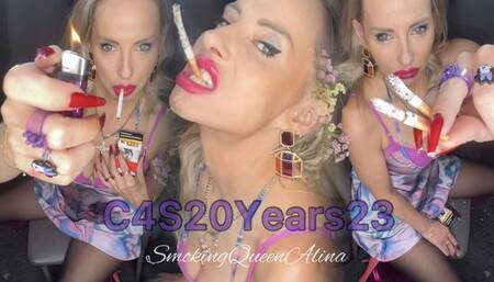 Dangling challenge - 1 Marlboro red & 2 at once