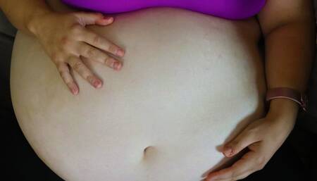 Jiggling Exercise with Belly Stuffing Reward