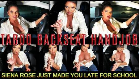 Taboo Backseat Handjob