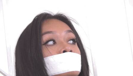 Jesse and Jade Stand Tied Up and Gagged in Their Lingerie - What in the World is Going On? 4K Video Version