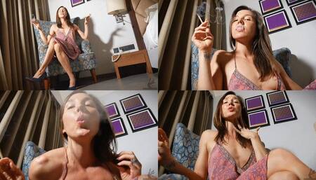 Smoking and Connecting with Goddess Wolfe (4K MP4)