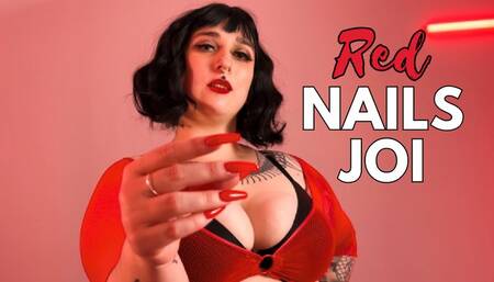 Finger Snapping Long Red Nails JOI Nails Fetish Finger Snapping BBW JOI Pleasure Instructions by Goddess Alara Glutton