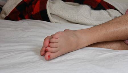 Dylan gets comfy for foot worship (1080)