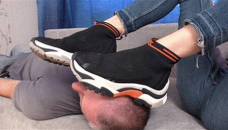 Skinny teen girl jumps on strong chest of her slave, vf2648x 1080p