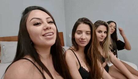 SPITTING AND KISSING - 4 GIRLS - FULL FILM