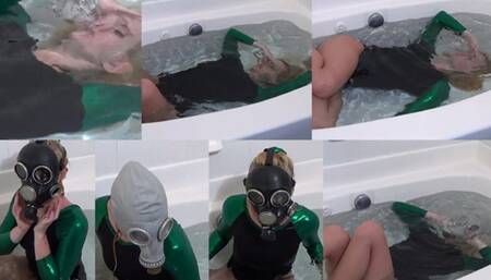 Gabi Spandex Leotard in Water Combo MOV