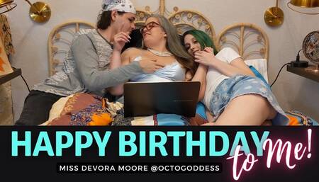 My Birthday Surprise: OctoGoddess is StepMom and her boy and girl have made her a sex tape for her birthday