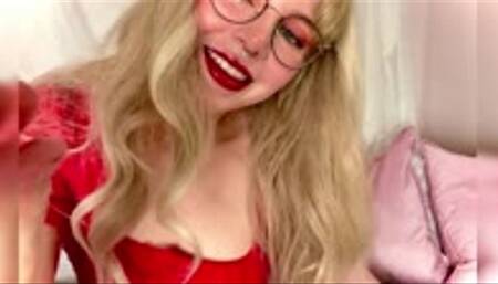 POV Shrinking From Human to Toy: Worshiping Giantess Hanna's Red Lips