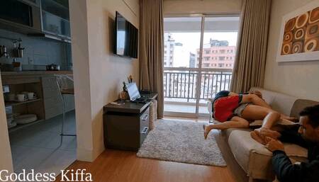 Goddess Kiffa - Cuckold REAL life EP 1 - Cuck washes dishes and does foot massage while Hotwife cuddle with alpha and humiliates him - CUCKOLD - FOOT WORSHIP - HUMILIATION - FOOT SLAVE - ALPHA HUMILIATION - SOLES - FOOT MASSAGE -