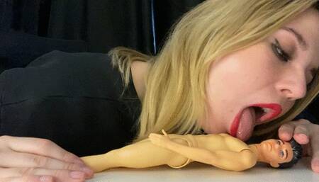 shrinked for tongue massage