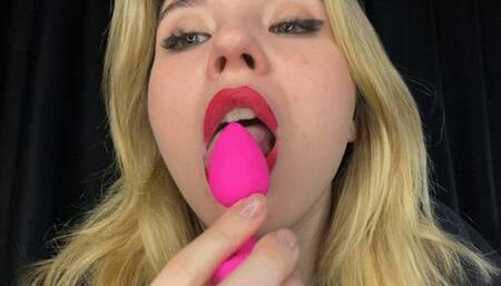 i turned you into butt plug and tongue massage