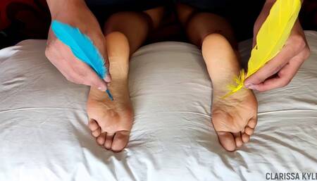 Sophia had no idea her feet were this ticklish