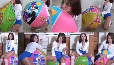 Abby Looney Tune Beach Ball Combo MOV