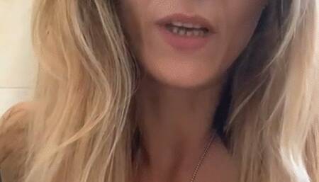 Mistress Magda spitting humiliation POV