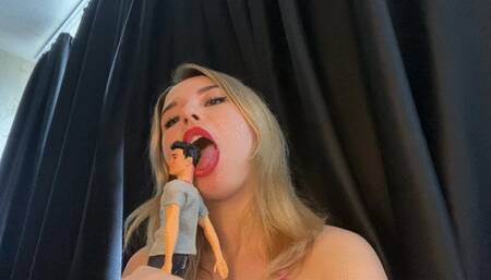 always dream to be shrinked and get spit shower