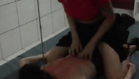 The most extreme scratching from the sadistic lady