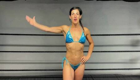MW-1411 Bianca vs Fitbeast COMPETITIVE WRESTLING TOPLESS WMV format