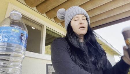 My crazy cough over morning coffee