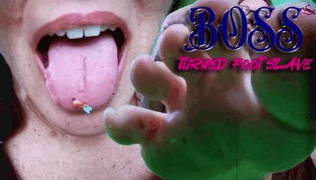 Boss Turned Foot Slave -shrinking- giantess- licking- vore- POV- feet worship- foot fetish- cute toes - Buddahs Playground