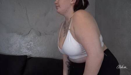 Rebecca uses Veronika as her sweat towel! 4K