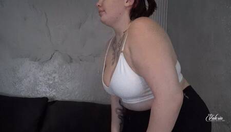 Rebecca uses Veronika as her sweat towel! HD