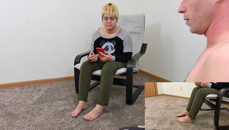 Dylan tapes my mouth for foot worship (720)