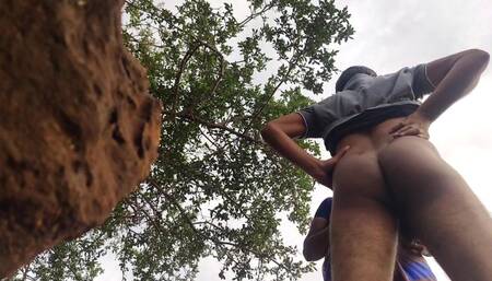 Outdoor Sex Aunty and Boy Hot