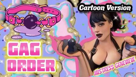 CARTOON VERSION Gag Order Femdom POV