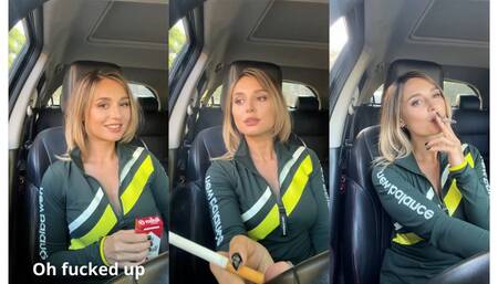 I'm driving in the car, smoking and talking with you