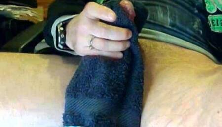 Vibrator vum and moaning strapped cock