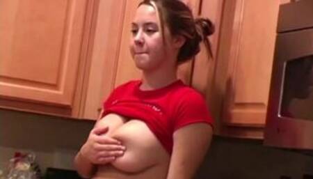 Sweet Blonde Bri Big Boobs photoshoot