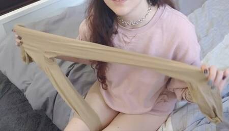 nude nylon tights worship