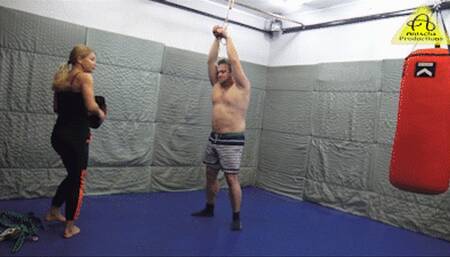 Human boxing bag