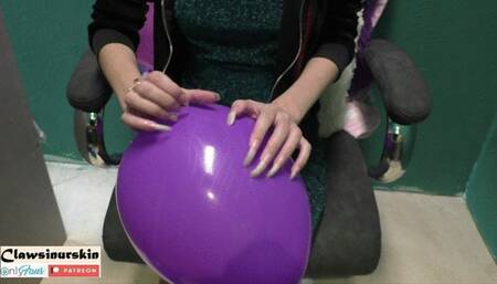 scratching to popping 7 balloons and 2 balls