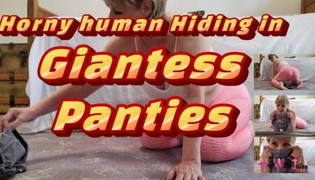 Tiny Human Hiding in Giantess Panties