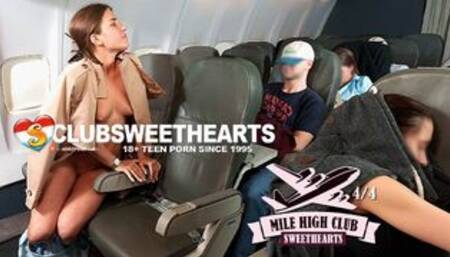 Mile High Club Sweetheart Sara Heat Orgasming on the Flight Back