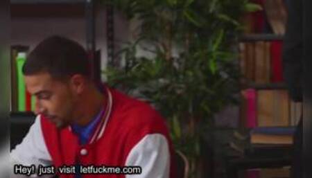 creampie horny latina babe katana kombat pounded hard in the library