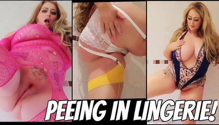 Lingerie Pee Compilation